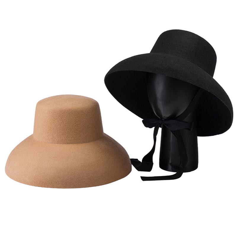 Retro Style Pure Wool Hat Wide - Fedora Hat Wool recensione e prezzo