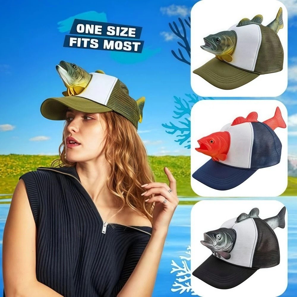 Funny 3D Fish Animal Trucker H - Trucker Cap Mesh recensione e prezzo
