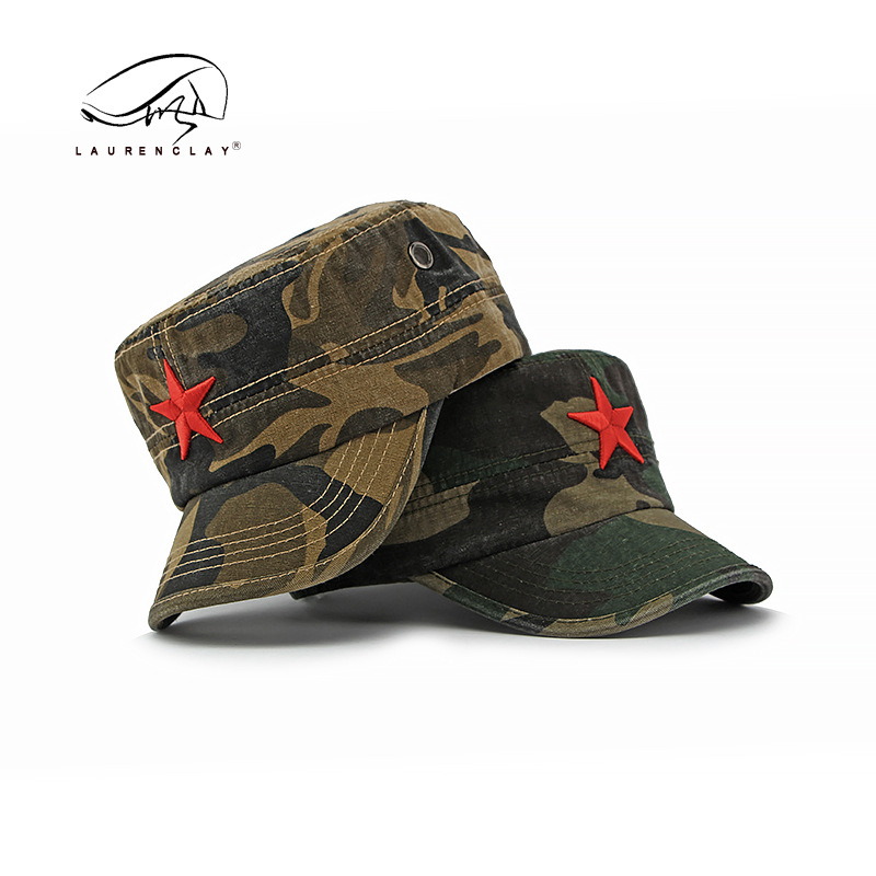 Men's Camouflage Flat Top Base - Dad Hat Cotton recensione e prezzo