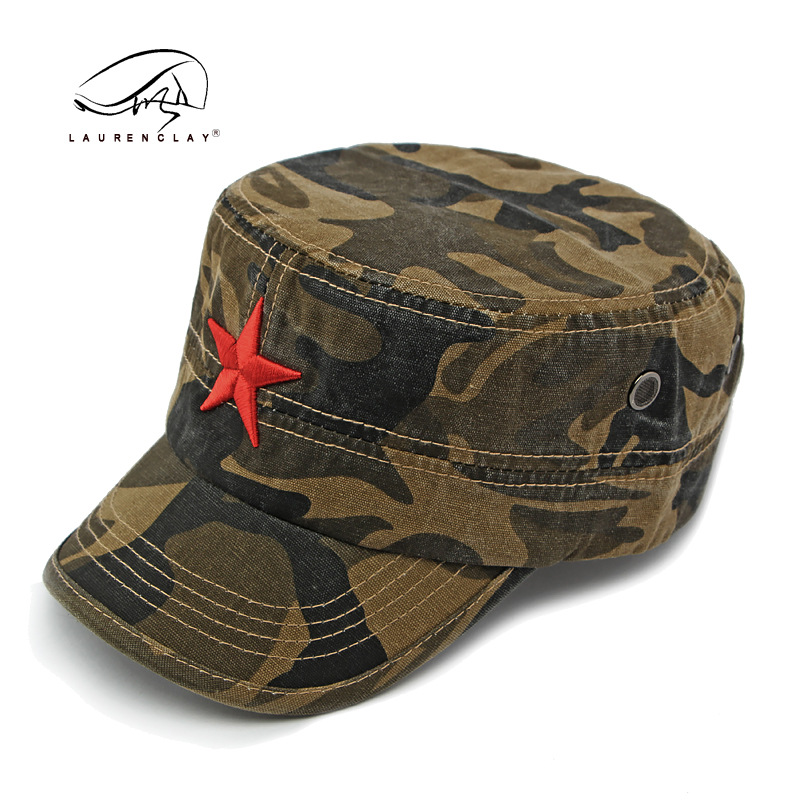 Men's Camouflage Flat Top Base - Dad Hat Cotton recensione e prezzo