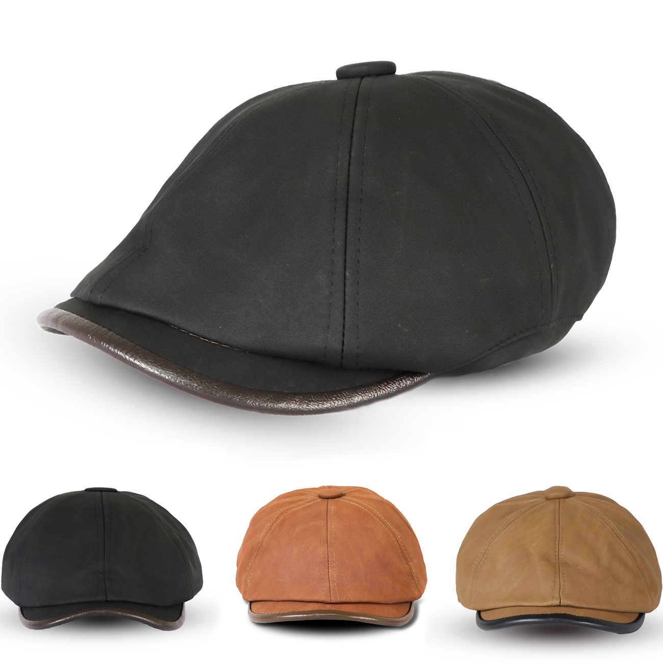 Men's Octagonal Newsboy Hat Wa - Newsboy Cap Ivy recensione e prezzo