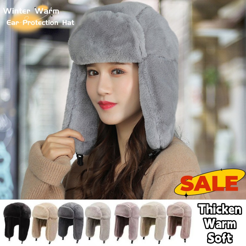 New Winter Warm Thick Plush Bo - Trapper Hat Ear Flap recensione e prezzo