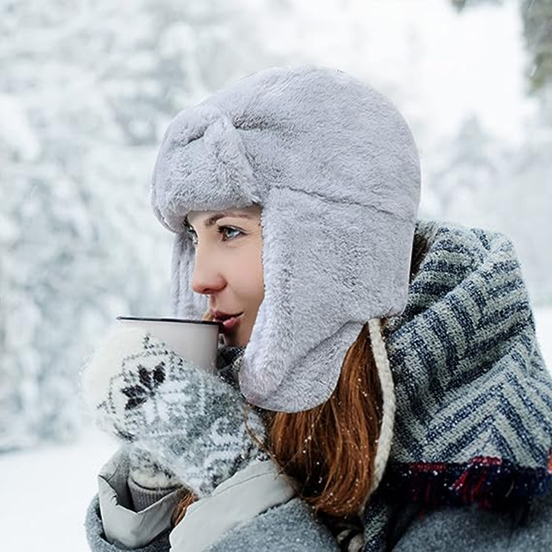 New Winter Warm Thick Plush Bo - Trapper Hat Ear Flap recensione e prezzo