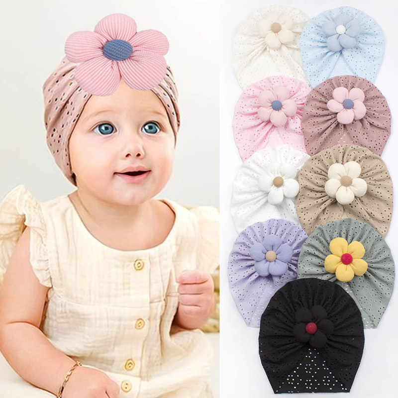 3D Flower Baby Turban Cap Summ - Dad Hat Cotton recensione e prezzo