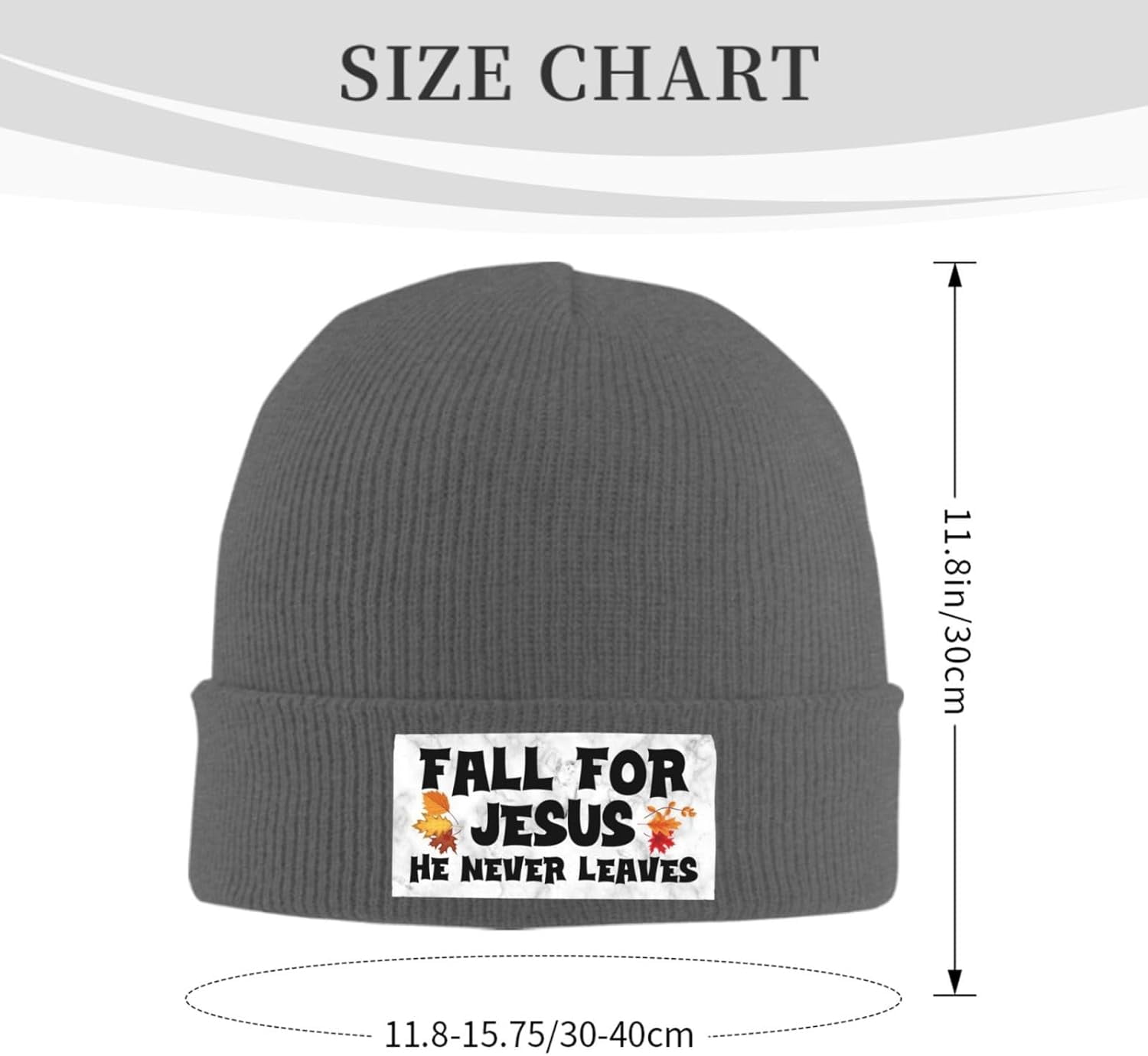 Fall For Jesus He Never Leaves - Beanie Cuffed Knit recensione e prezzo