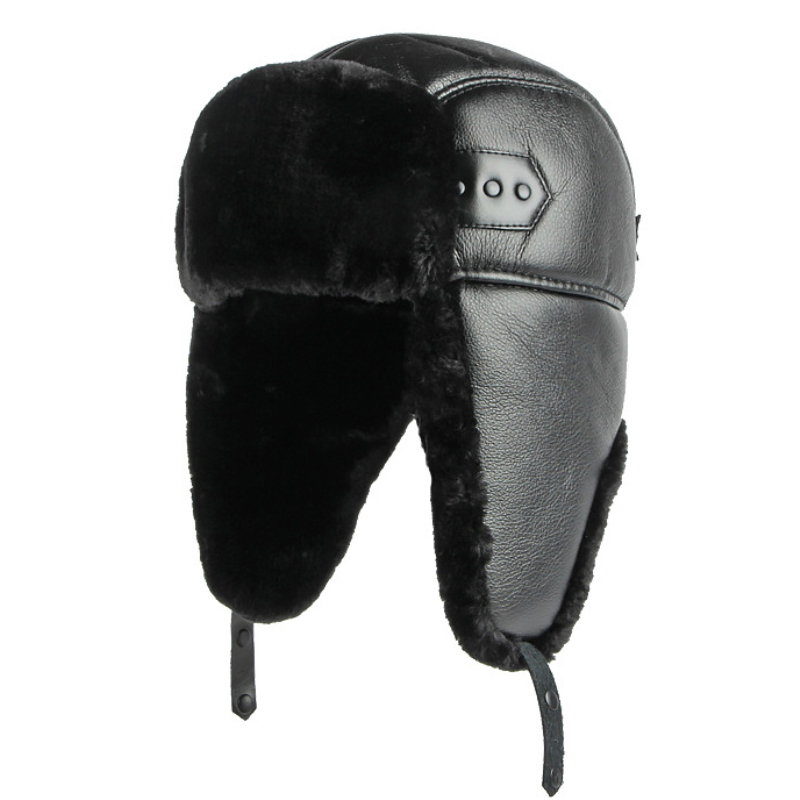 HT4002 New PU Leather Russian  - Trapper Hat Ear Flap recensione e prezzo