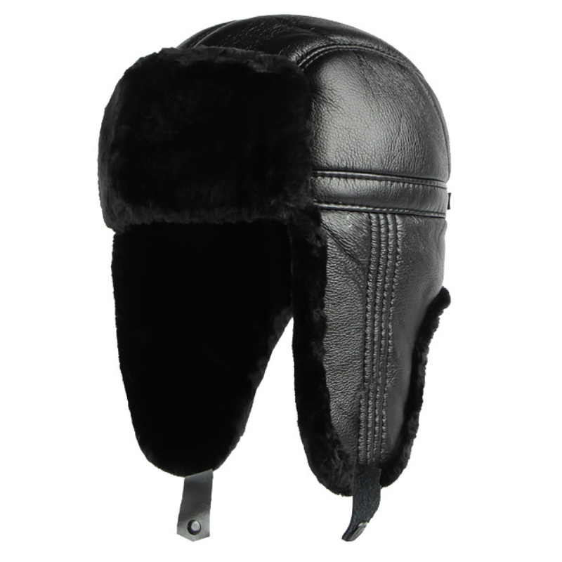HT4002 New PU Leather Russian  - Trapper Hat Ear Flap recensione e prezzo