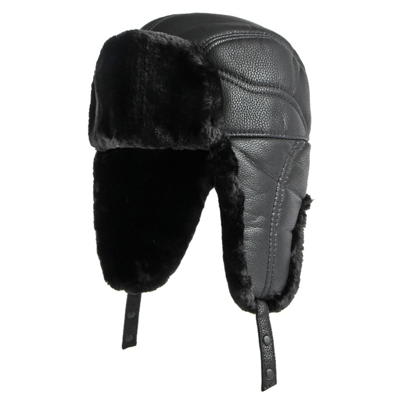 HT4002 New PU Leather Russian  - Trapper Hat Ear Flap recensione e prezzo