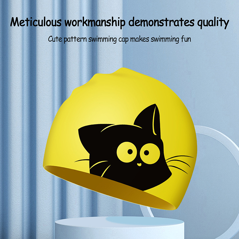 Cute Cat Swimming Cap For Long - Swim Hat Silicone recensione e prezzo