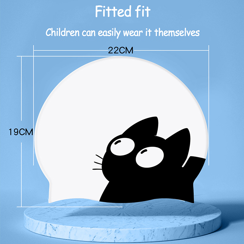 Cute Cat Swimming Cap For Long - Swim Hat Silicone recensione e prezzo