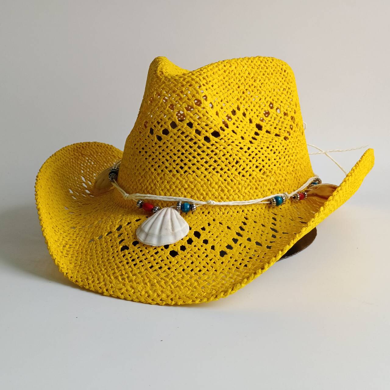 Bright yellow Cowboy Straw Hat - Cowboy Hat Straw recensione e prezzo