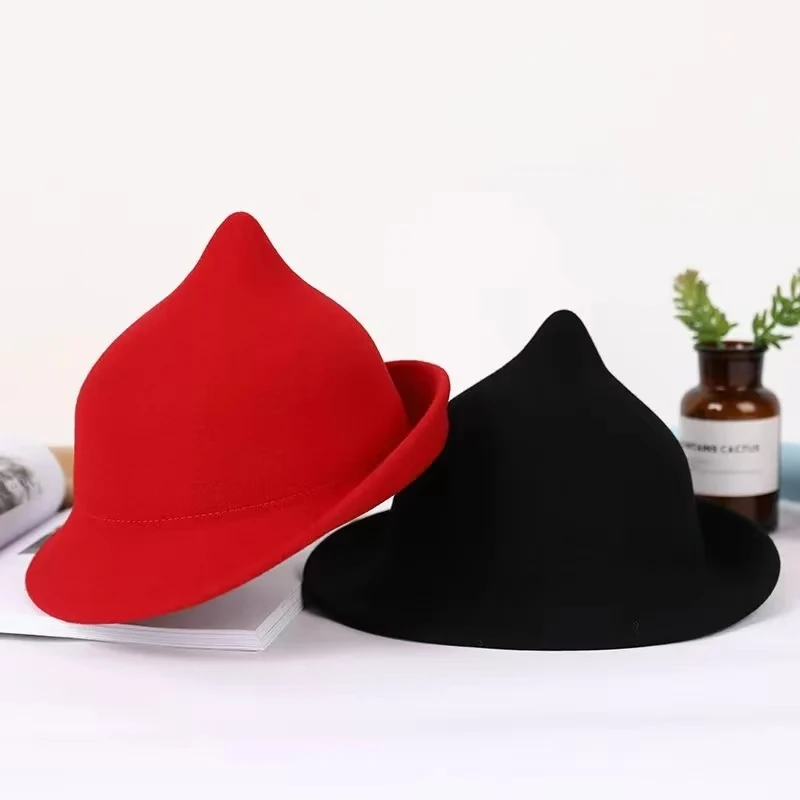 100% Wool Modern Witch Hat Hal - Fedora Hat Wool recensione e prezzo