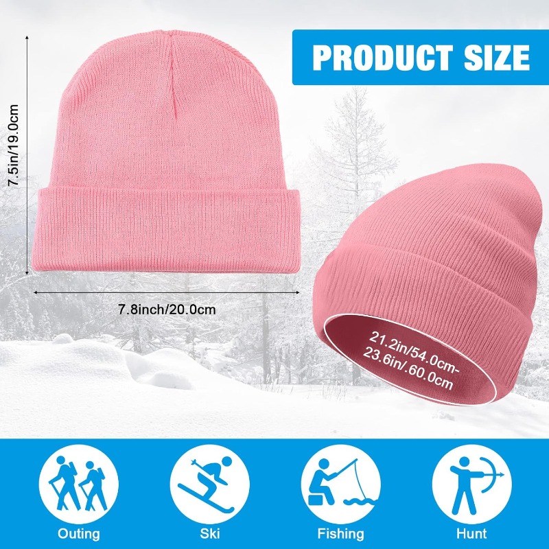 1pc Winter Warm Thick Beanie H - Beanie Cuffed Knit recensione e prezzo