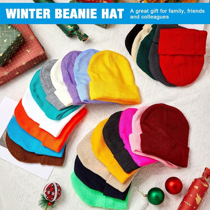 1pc Winter Warm Thick Beanie H - Beanie Cuffed Knit recensione e prezzo