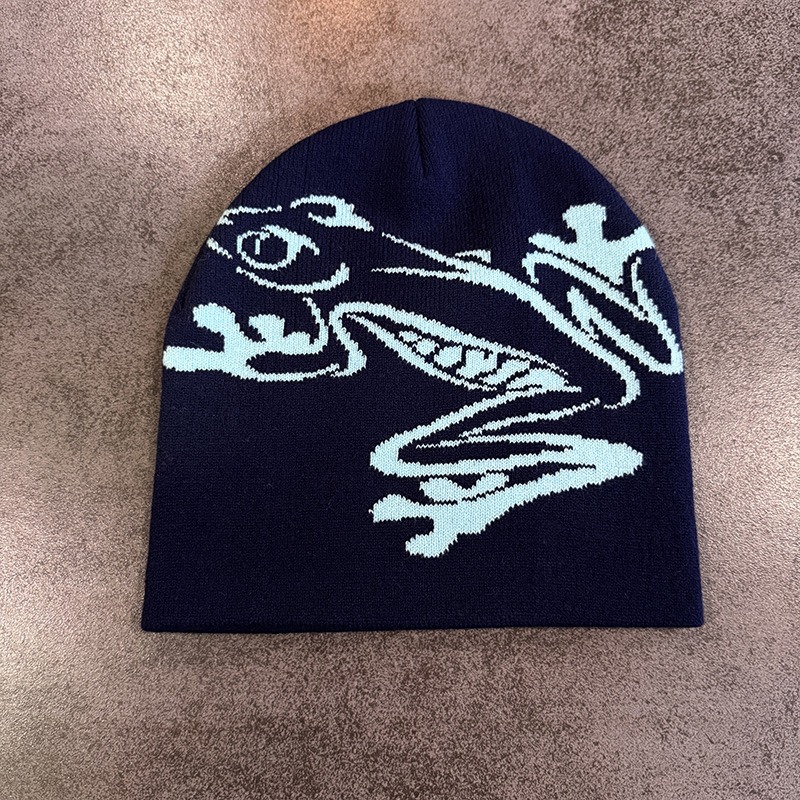 Tree Frog Print Beanie Men Wom - Beanie Cuffed Knit recensione e prezzo