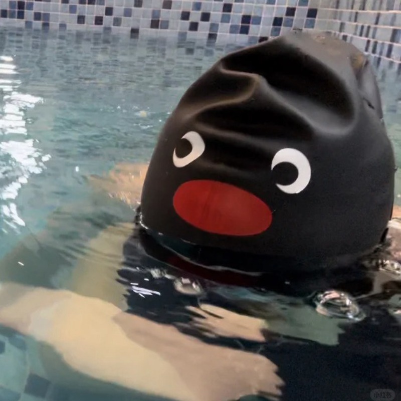 Funny Penguin Swim Cap for Adu - Swim Hat Silicone recensione e prezzo