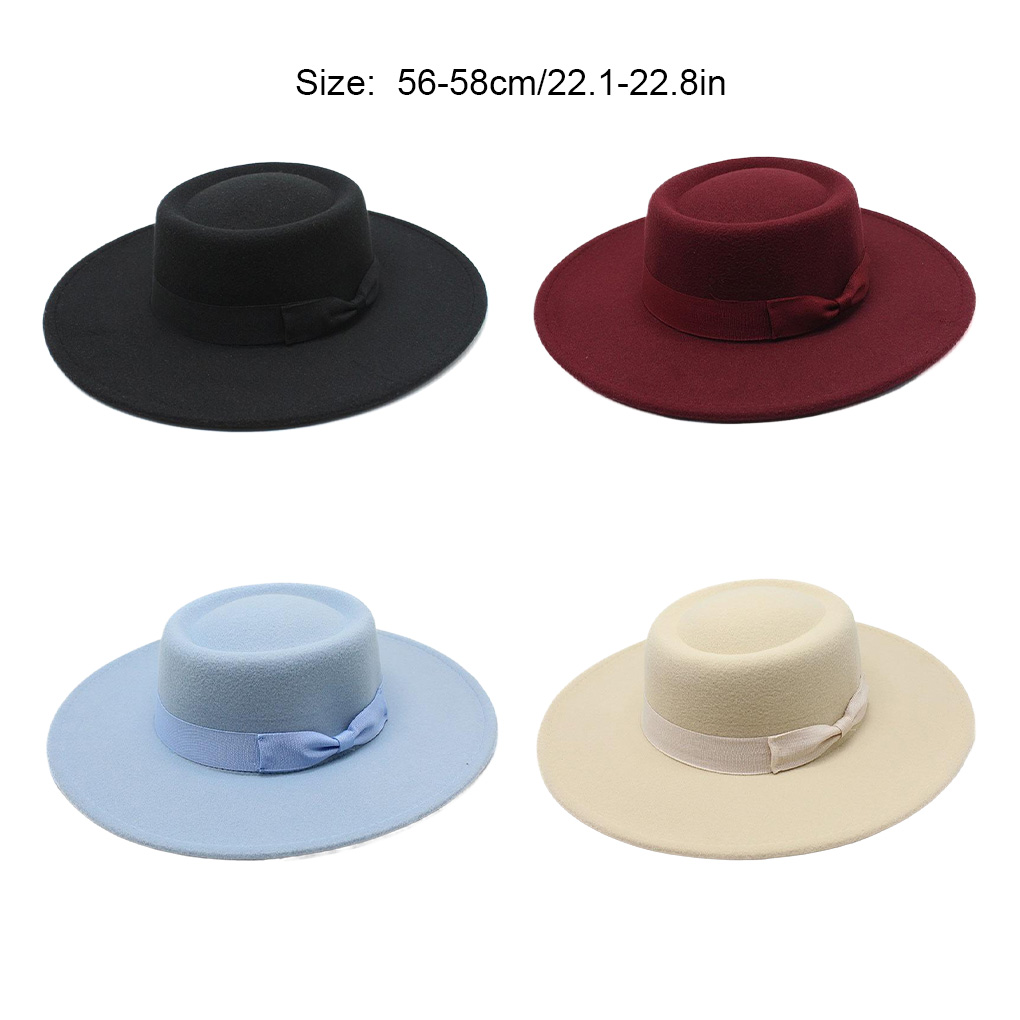 French Ladies Fedoras Top Bow  - Fedora Hat Wool recensione e prezzo