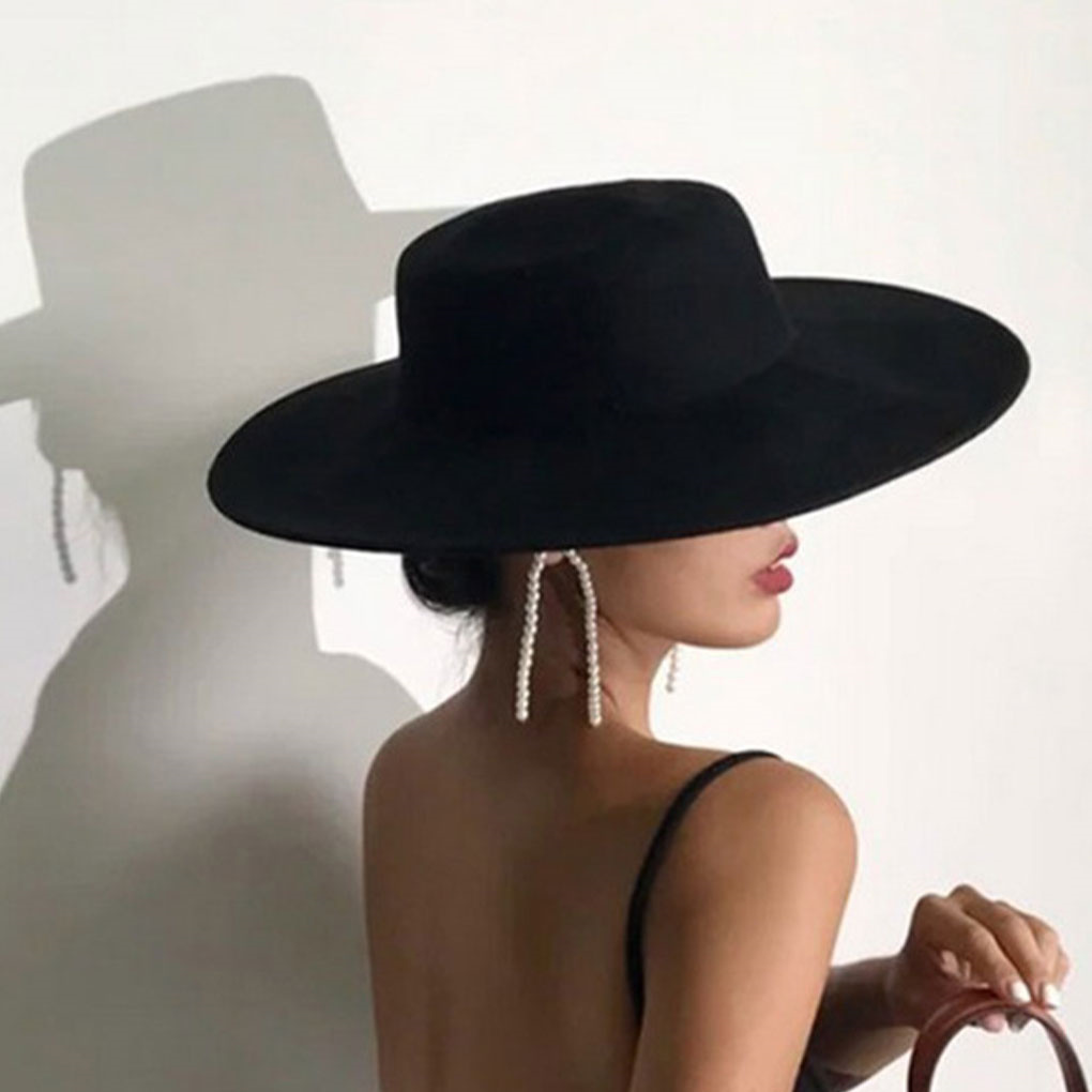French Ladies Fedoras Top Bow  - Fedora Hat Wool recensione e prezzo