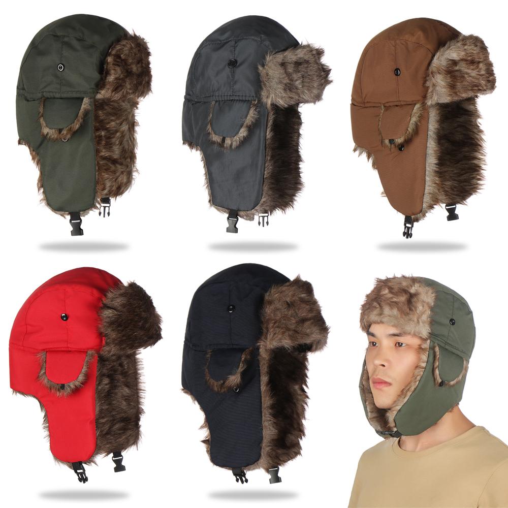 Warm Winter Fur Earflap Ski Ha - Trapper Hat Ear Flap recensione e prezzo
