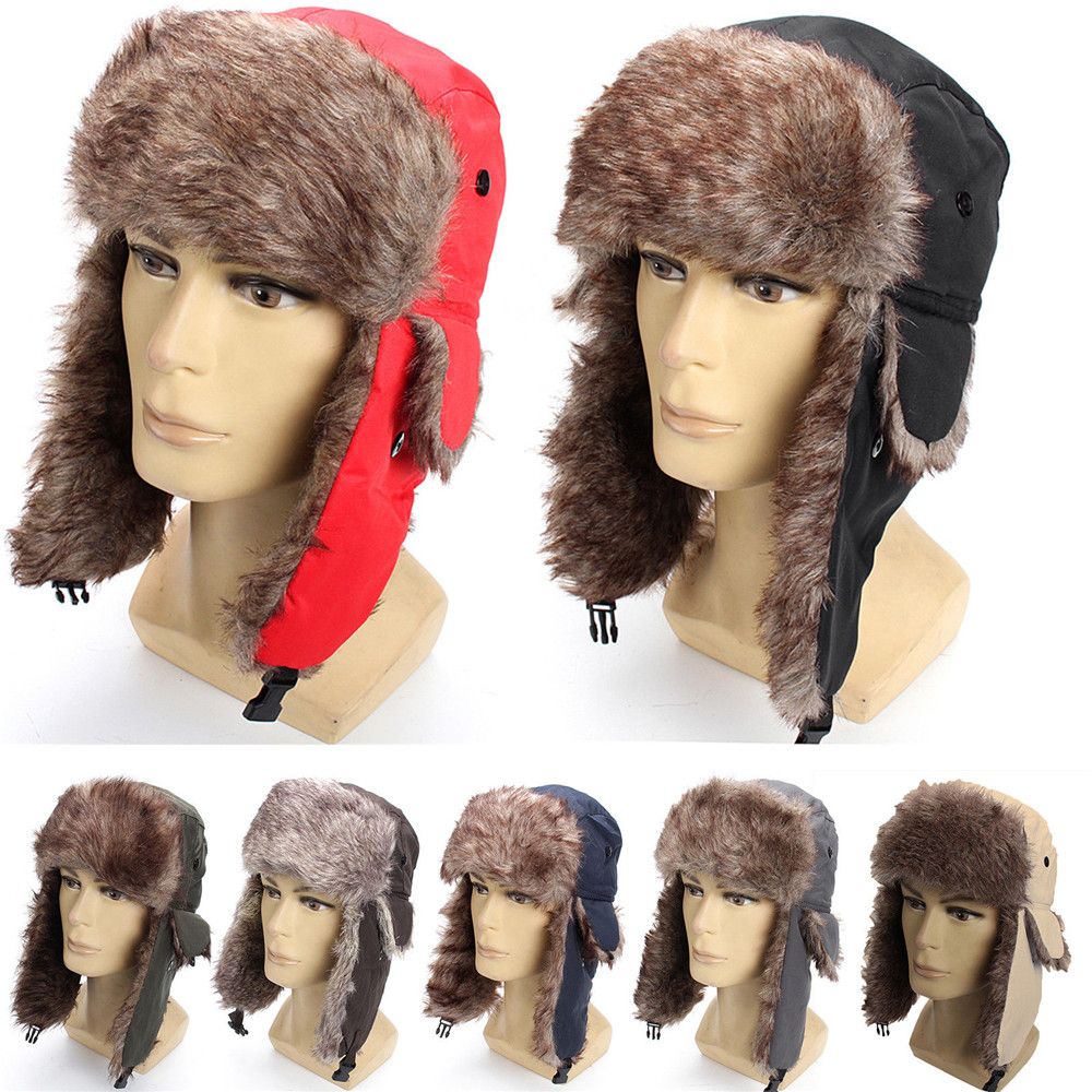 Warm Winter Fur Earflap Ski Ha - Trapper Hat Ear Flap recensione e prezzo