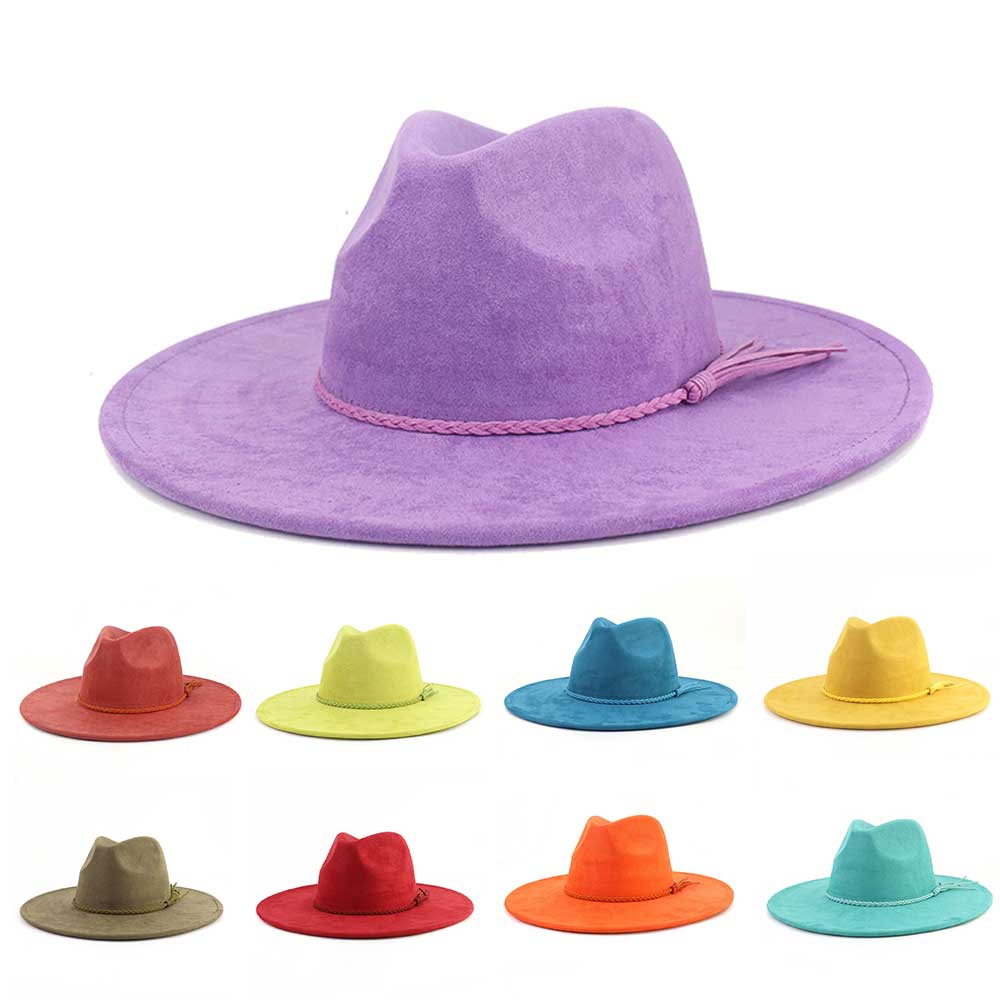 Vegan Suede Hat Teardrop shape - Fedora Hat Wool recensione e prezzo