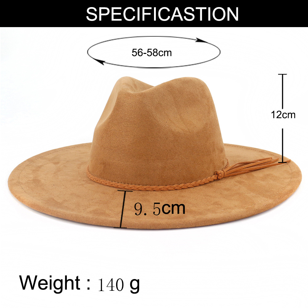 Vegan Suede Hat Teardrop shape - Fedora Hat Wool recensione e prezzo