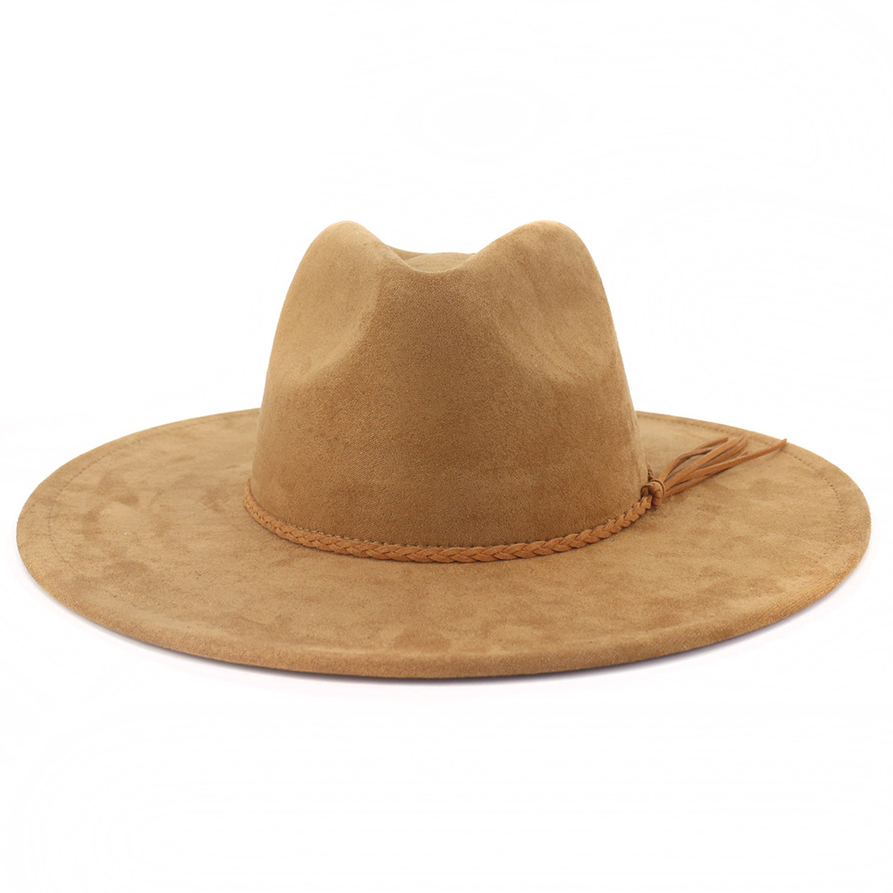 Vegan Suede Hat Teardrop shape - Fedora Hat Wool recensione e prezzo
