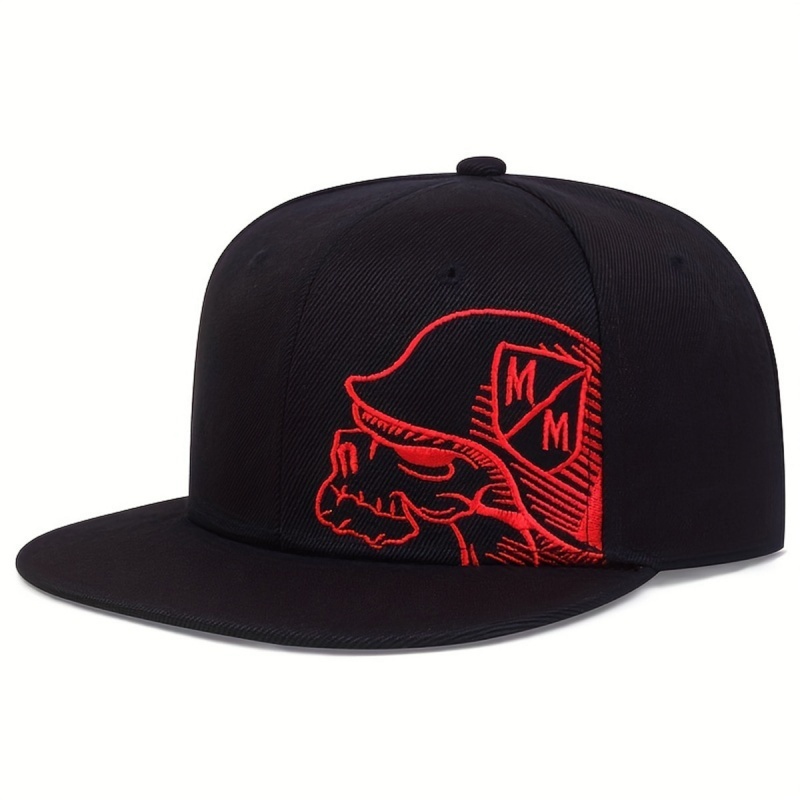 Unisex Skeleton Embroidery Bas - Snapback Hat Flat recensione e prezzo