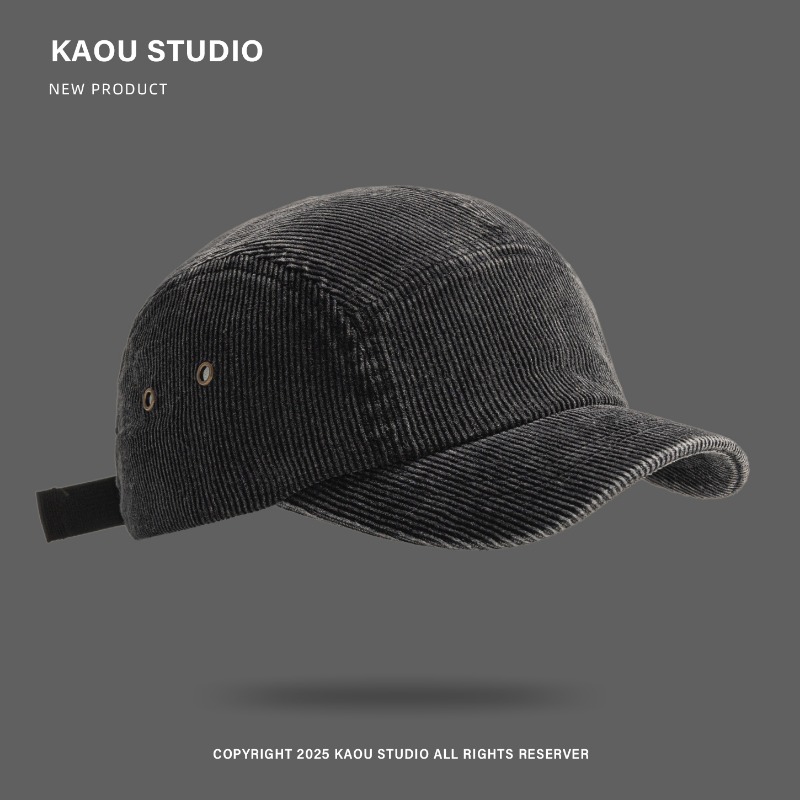 Japanese Retro Solid Color Cor - Corduroy Cap 5 Panel recensione e prezzo