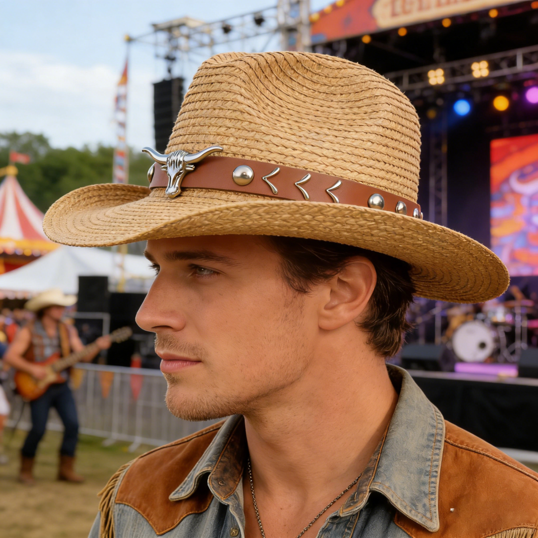 Vintage Straw Western Cowboy H - Cowboy Hat Straw recensione e prezzo