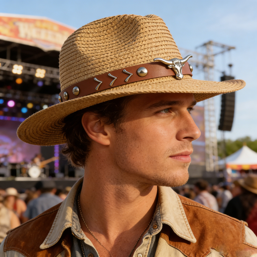 Vintage Straw Western Cowboy H - Cowboy Hat Straw recensione e prezzo