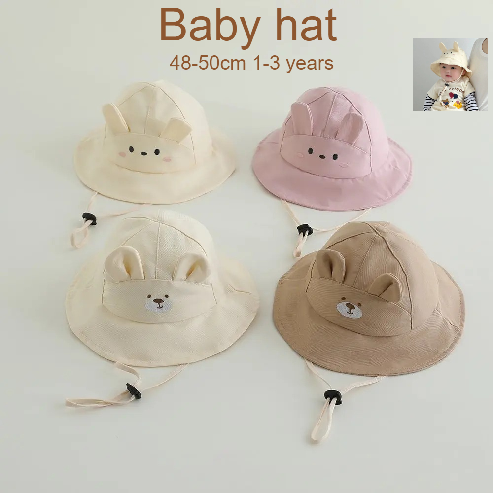 Baby Girls Sun Hat 48-50cm Cot - Bucket Hat Cotton recensione e prezzo