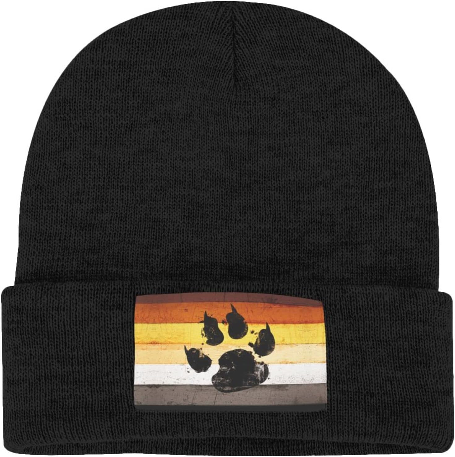 Gay Flag Bear paw LGBT Knit Be - Beanie Cuffed Knit recensione e prezzo