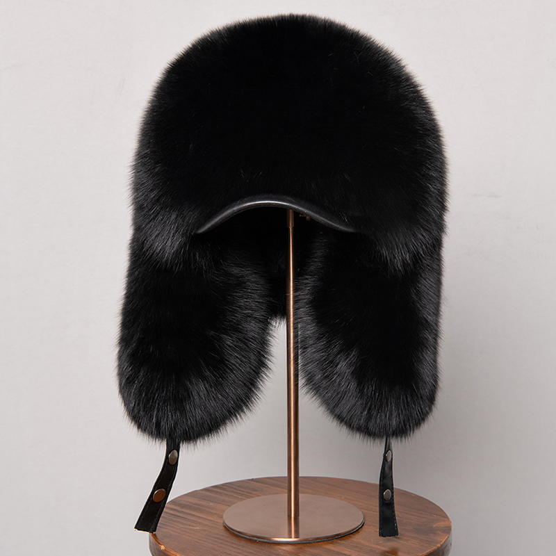 100% Real Fox Fur Hats Women's - Trapper Hat Ear Flap recensione e prezzo