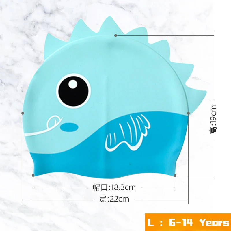 Cartoon Cute Fish Shark Silico - Swim Hat Silicone recensione e prezzo