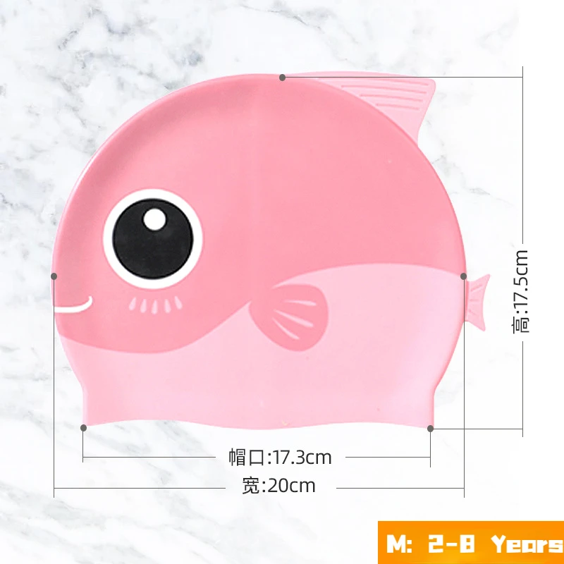 Cartoon Cute Fish Shark Silico - Swim Hat Silicone recensione e prezzo