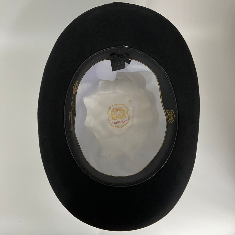 Black Wool Felt Top Hat Men's  - Fedora Hat Wool recensione e prezzo