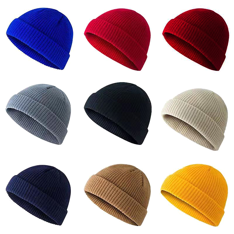 1Pcs Winter Warm Unisex Wool B - Beanie Cuffed Knit recensione e prezzo