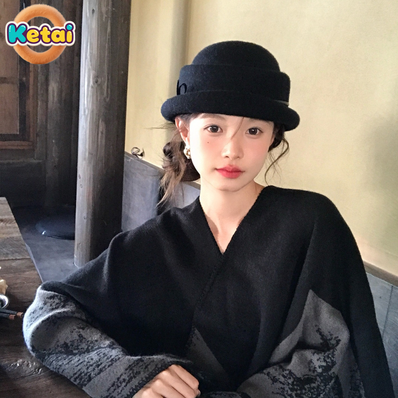 Black Wool Top Hat Beret Women - Beret French Wool recensione e prezzo