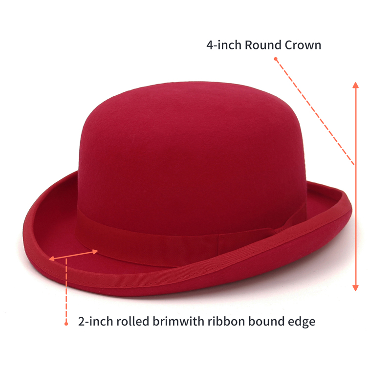 GEMVIE 100% Wool Felt Derby Ha - Fedora Hat Wool recensione e prezzo