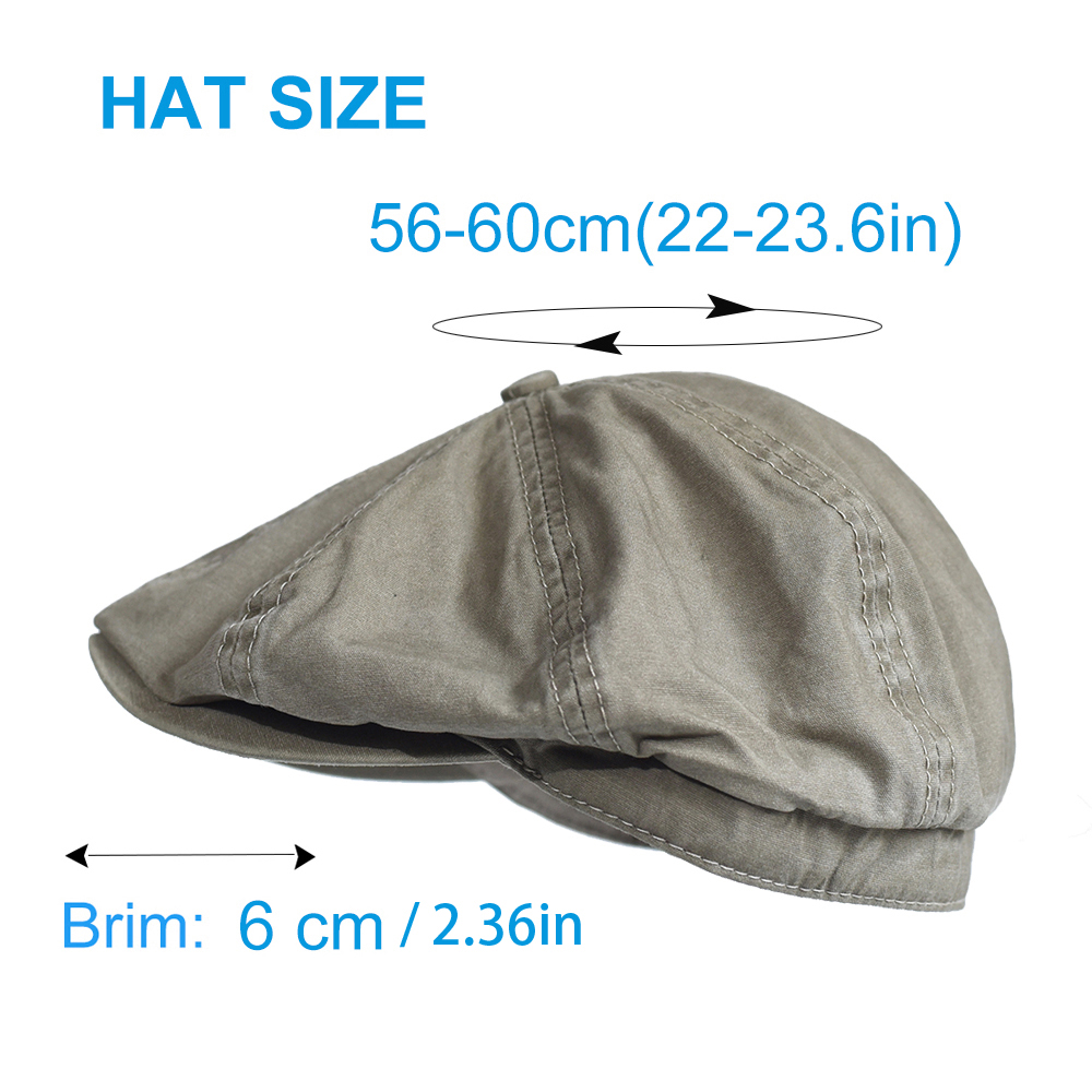 Washed Cotton Newsboy Cap Peak - Newsboy Cap Ivy recensione e prezzo